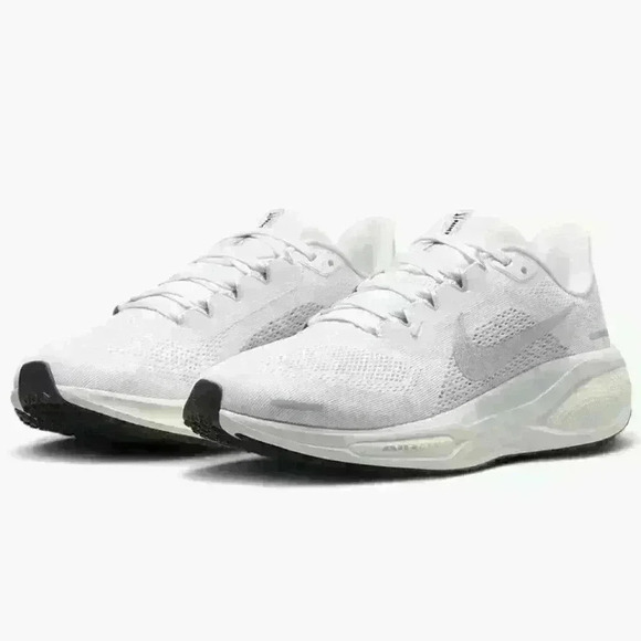 Bling Nike Pegasus 41 Womens White Sneakers Shoes Customized with Crystals - Picture 3 of 6